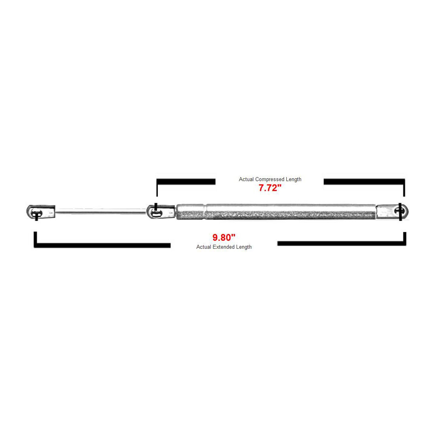 2 Pcs Front Hood Lift Supports 4026 Fit for 1996-2001 Ford Explorer & 1997-2001 Mercury Mountaineer