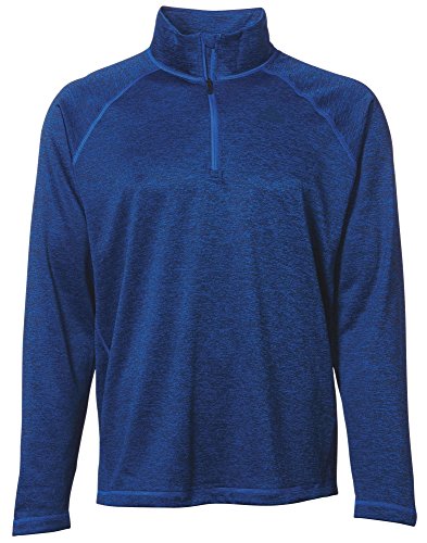 adidas Men's SpeedX Quarter Zip Long Sleeve Shirt (S, Collegiate Royal)