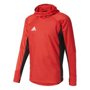 adidas tiro 17 warm top - adult - scarlet/black/white - m