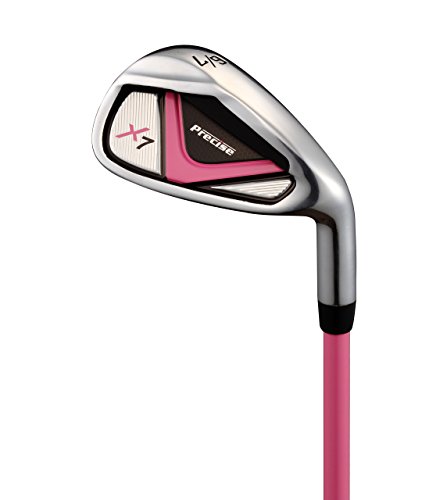 Distinctive Girls Pink Junior Golf Club Set for Age 6 to 8 ( Height 3'8" to 4'4" ), Left Handed Only, Set Includes: Driver, Hybrid Wood, 2 Irons, Putter, Bonus Stand Bag & 2 Headcovers