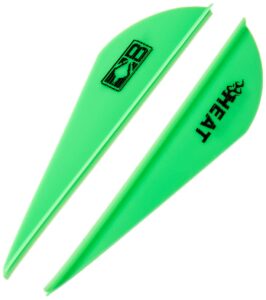 bohning 2.5" heat vanes neon green 2.5" heat vane, 36pk