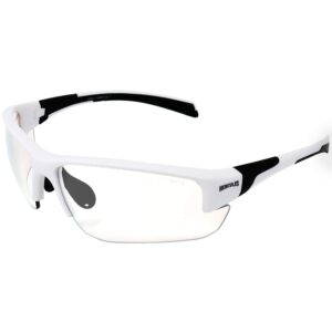 Global Vision Hercules 7 24-Hour Auto-Darkening Clear to Smoke Lens Transitional Safety Sunglasses Glasses Photochromic (White)