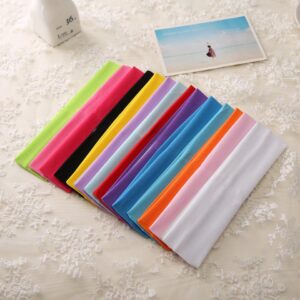 Zapire 14pcs Mixed Colors Yoga Sports Headbands for Women - Soft Elastic Stretch Girls Athletic Headbands