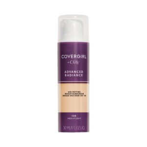 covergirl advanced radiance age defying foundation makeup, medium light 135, 1 ounce (packaging may vary)