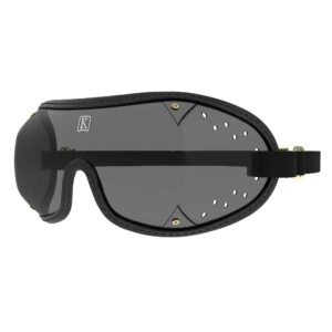 Kroop's Boogie Goggles - Lightweight Eye Protection for Active Lifestyles. Black/Tinted