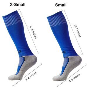 VANDIMI Little Boys/Girls Outfits Compression Long Sport Soccer Socks Pack (Kids/Youth Gifts)