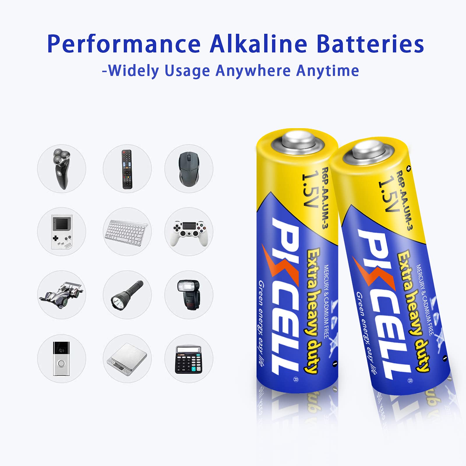 AA Batteries Double A Battery 1.5V AA Heavy Duty Batteries 100 Pack