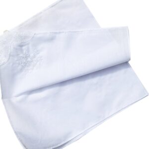 Bulk New Embroidery Ladies White Flower 100% Cotton handkerchiefs