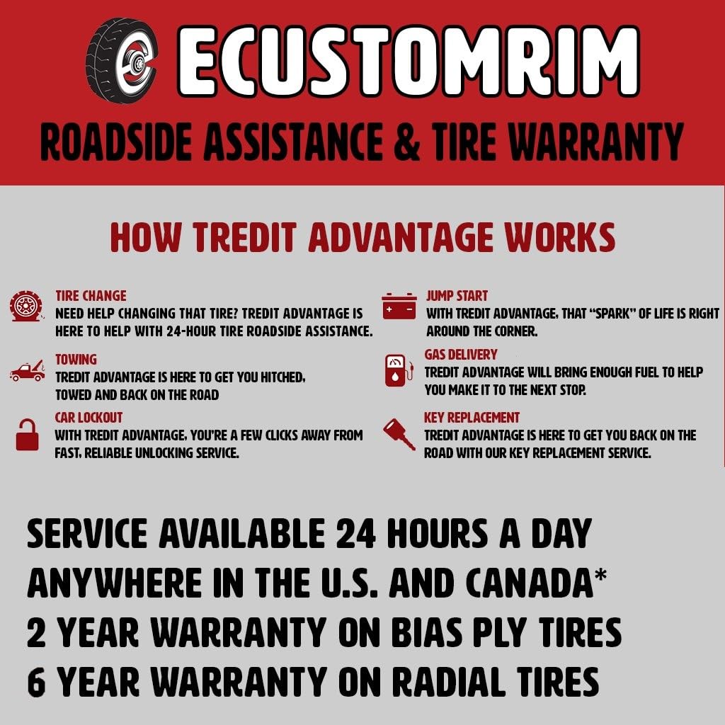 eCustomrim 2-Pack Trailer Tire On Rim 4.80-12 Load C 5 Lug White Spoke Wheel 30660-2 Year Warranty w/Free Roadside