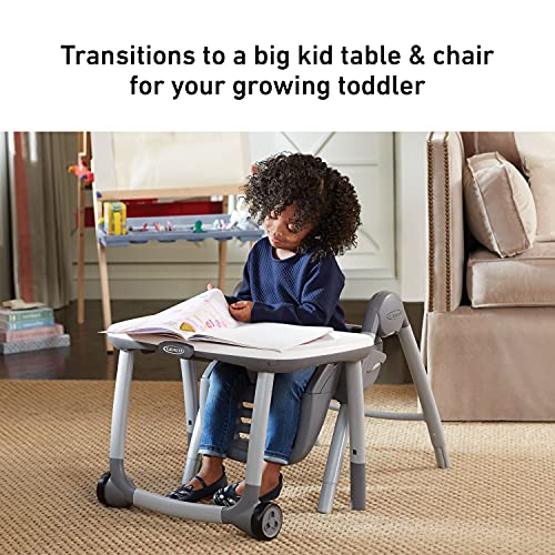 Graco Table2Table Premier Fold 7 in 1 Convertible High Chair | Converts to Dining Booster Seat, Kids Table and More, Landry, 15x19.29x27 Inch (Pack of 1)