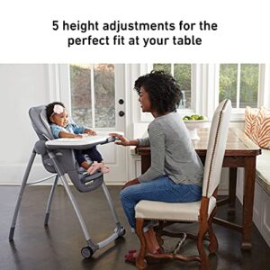 Graco Table2Table Premier Fold 7 in 1 Convertible High Chair | Converts to Dining Booster Seat, Kids Table and More, Landry, 15x19.29x27 Inch (Pack of 1)