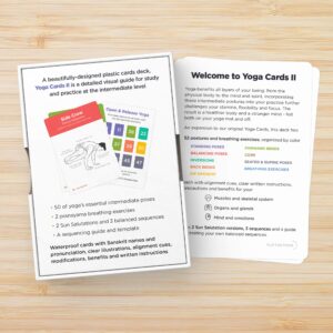 WorkoutLabs Yoga Cards II – Intermediate: Professional Visual Study, Class Sequencing & Practice Guide Vol.2 · Plastic Yoga Flash Cards/Yoga Deck with Sanskrit