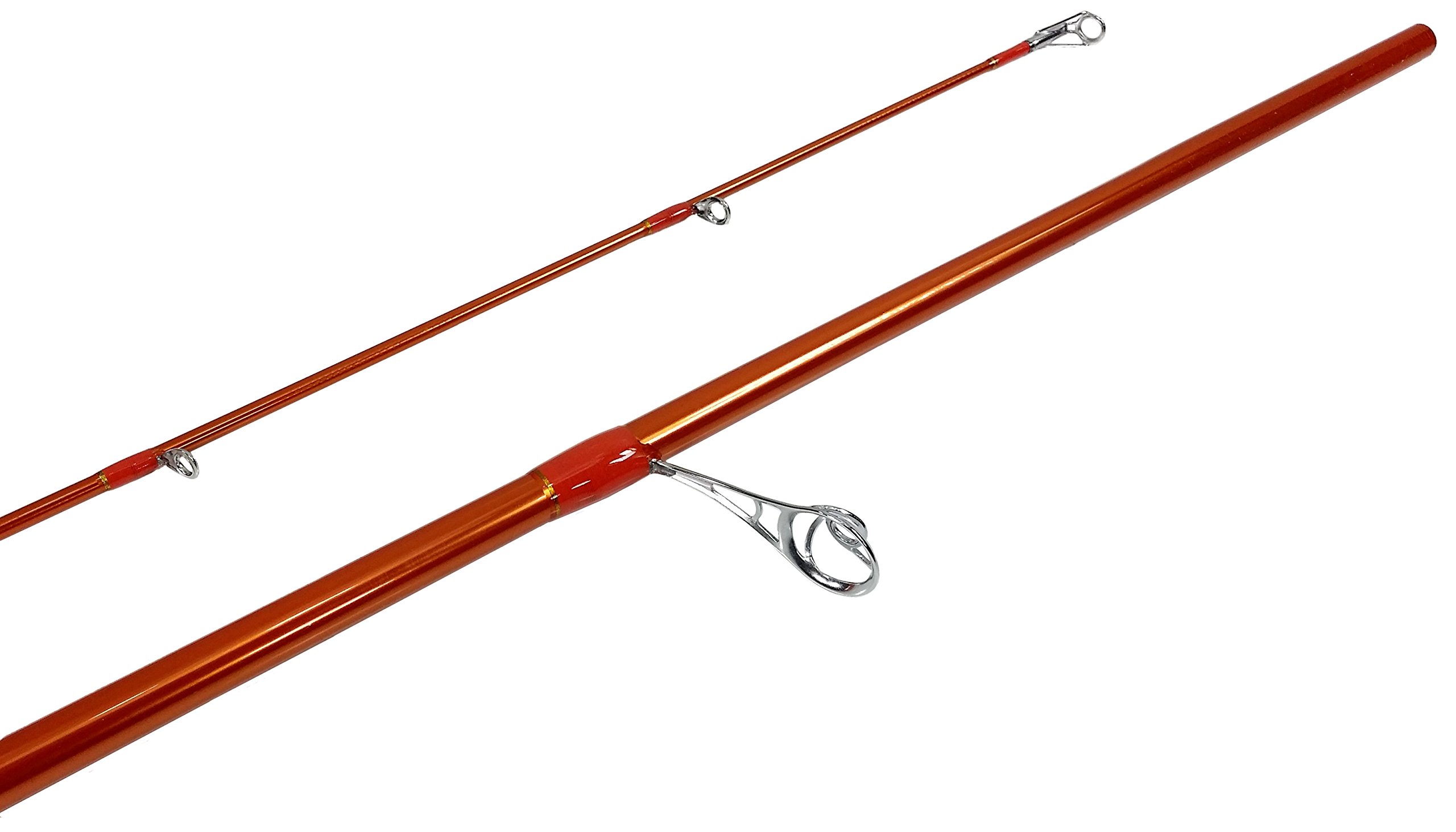 Carrot Stix Collapsible 2 Piece Spinning Wild Wild Orange Giant Size Salmon Steelhead Fishing Rod (10' 0" Medium Heavy)