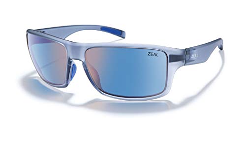 Zeal Optics Incline | Plant-Based Polarized Sunglasses for Men & Women - Matte Smoke/Polarized Horizon Blue Lens