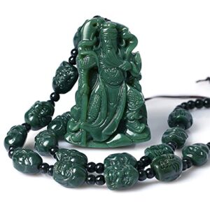 women's necklaces men's necklaces guangong guan gong guanyuu guan yu pendant necklaces pure natural hand carved qing jade dragon necklace pendant