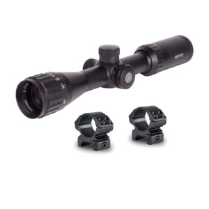 Hawke Sport Optics Riflescope - Vantage 2-7X32 AO, Mil Dot IR Reticle (14211) & 2 Pc 1" Weaver Mounting Rings