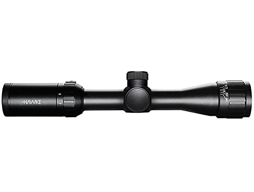 Hawke Sport Optics Riflescope - Vantage 2-7X32 AO, Mil Dot IR Reticle (14211) & 2 Pc 1" Weaver Mounting Rings