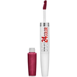 maybelline new york superstay 24, 2-step lipcolor, always heather 120