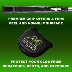 Majek K5 P-204 Golf Putter Right Handed Mallet Bullet Style with Alignment Line Up Hand Tool 31 Inches Ultra Petite Lady's Perfect for Lining up Your Putts