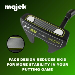 Majek K5 P-204 Golf Putter Right Handed Mallet Bullet Style with Alignment Line Up Hand Tool 31 Inches Ultra Petite Lady's Perfect for Lining up Your Putts