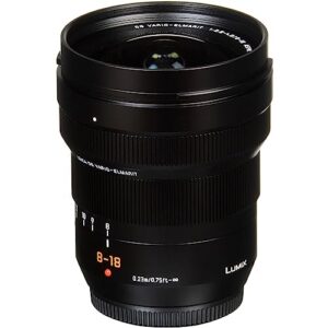 Panasonic LUMIX Professional 8-18mm Camera Lens, G LEICA DG VARIO-ELMARIT, F2.8-4.0 ASPH, Mirrorless Micro Four Thirds, H-E08018 (Black)