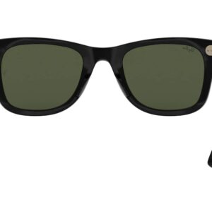 Ray-Ban Rb4340 Wayfarer Ease Square Sunglasses, Black/G-15 Green, 50 mm