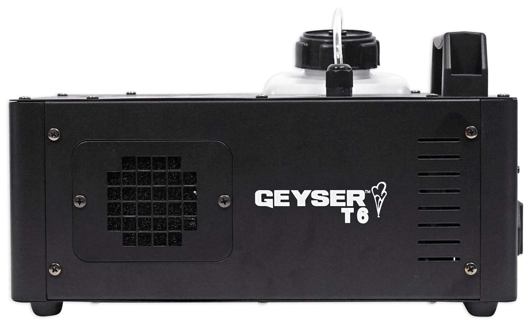 Chauvet DJ Geyser T6 Fog Machine Fogger, RGB Pyrotechnic Light FX+Remote+Fluid