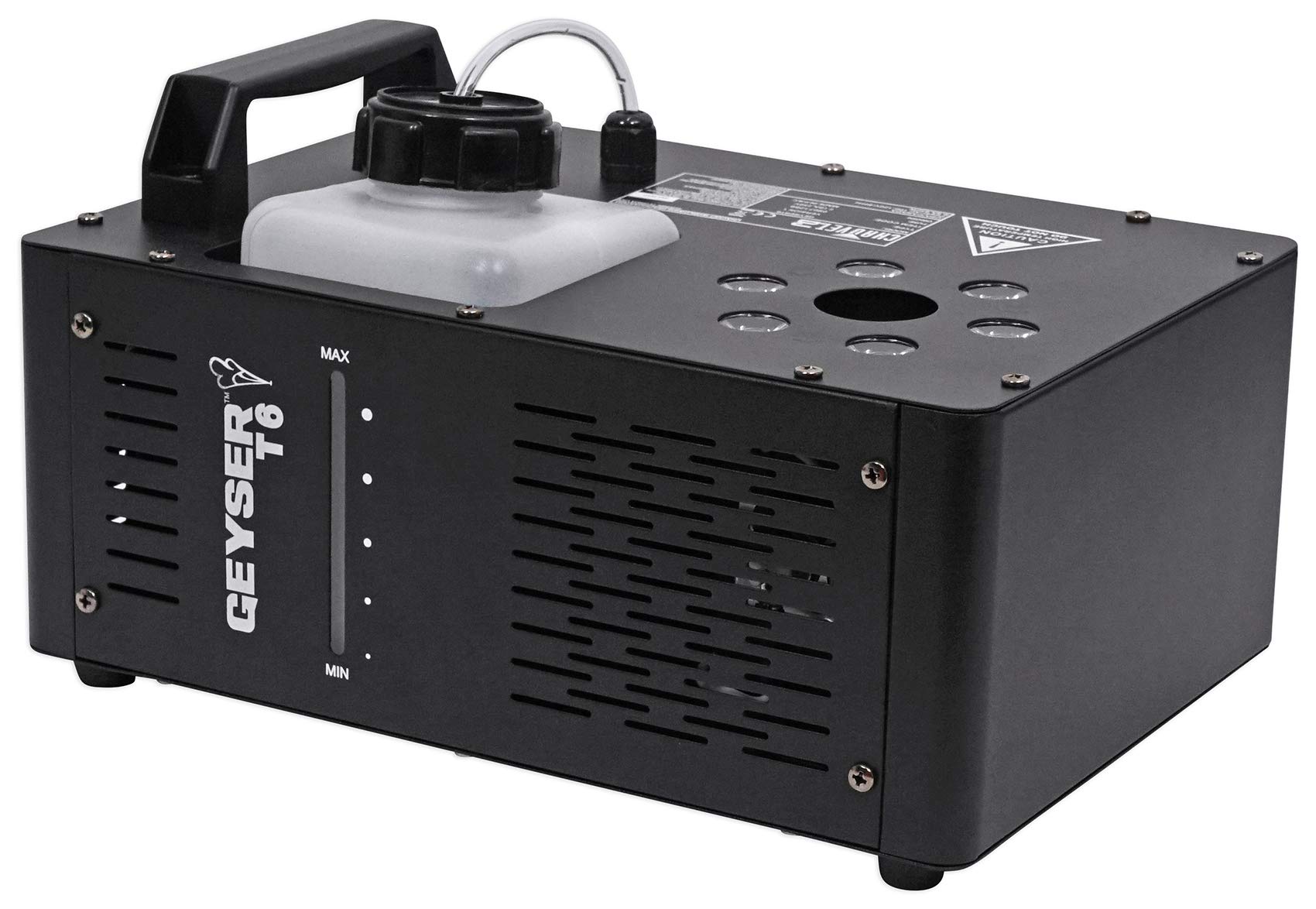 Chauvet DJ Geyser T6 Fog Machine Fogger, RGB Pyrotechnic Light FX+Remote+Fluid