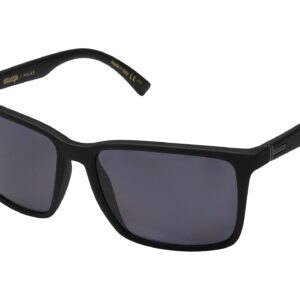 VonZipper Lesmore Sunglasses Matte Black with Wildlife Vintage Grey Polarized Lens