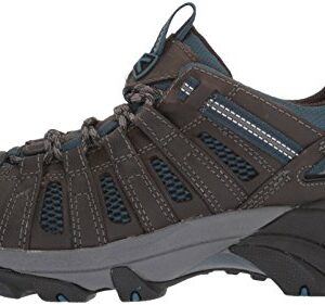 KEEN Men's Voyageur Low Height Breathable Hiking Shoes, Alcatraz/Legion Blue, 12