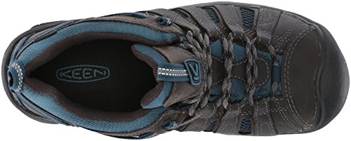 KEEN Men's Voyageur Low Height Breathable Hiking Shoes, Alcatraz/Legion Blue, 12