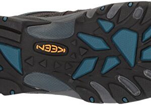 KEEN Men's Voyageur Low Height Breathable Hiking Shoes, Alcatraz/Legion Blue, 12