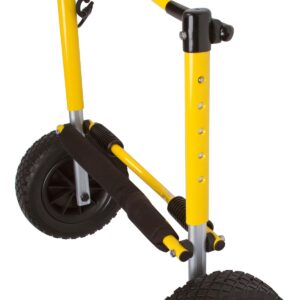 Suspenz Kayak Canoe Transport Cart, XL END Carrier Trolley with Airless Wheels, Yellow (22-0099)