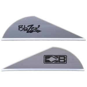 bohning blazer vanes silver 100 pk.