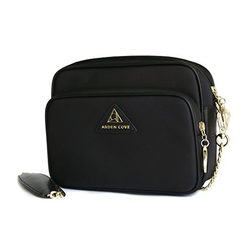 Arden Cove Full Anti-Theft Waterproof Cross-Body Bag (20" Drop Length, Black)