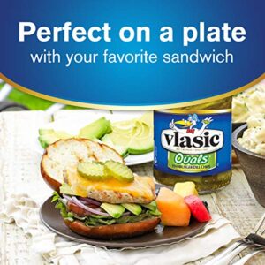 Vlasic Ovals Hamburger Dill Pickle Chips, Keto Friendly Snacks and Toppings, 12 - 16 FL OZ Jars