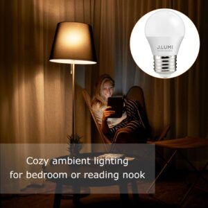 J.LUMI BPC4503 A15 LED Bulb 3W, 3000K Warm White, A15/G45 Small Bulbs, E26 Base, NOT Dimmable (4 Count)