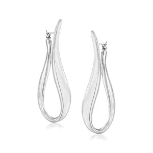 Ross-Simons Italian Sterling Silver U-Shaped Hoop Earrings