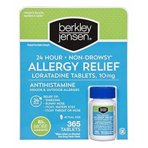 uvubxt berkley jensen non-drowsy allergy relief, 365 ct.