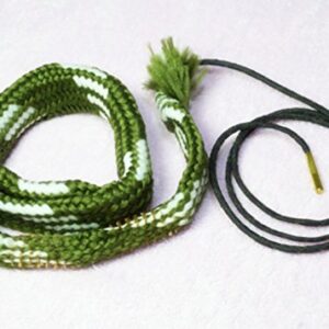 Aimee_JL New Bore Cleaner 20 GA Gauge Gun Barrel Cleaning Rope Rifle/Pistol/Shotgun Brass Brush Cleaning Cord