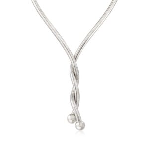 ross-simons italian sterling silver flexible 4-in-1 necklace/bracelet