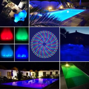 LED Pool Light Bulb for Inground Pool 120V 40W with Remote Control Color Memory Replacement for Pentair Hayward Pool Lights