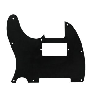 FLEOR 3Ply Black 8 Hole Tele Pickguard Guitar Humbucker Pick Guard HH with Screws Fit USA/Mexican Fender Standard Telecaster Part