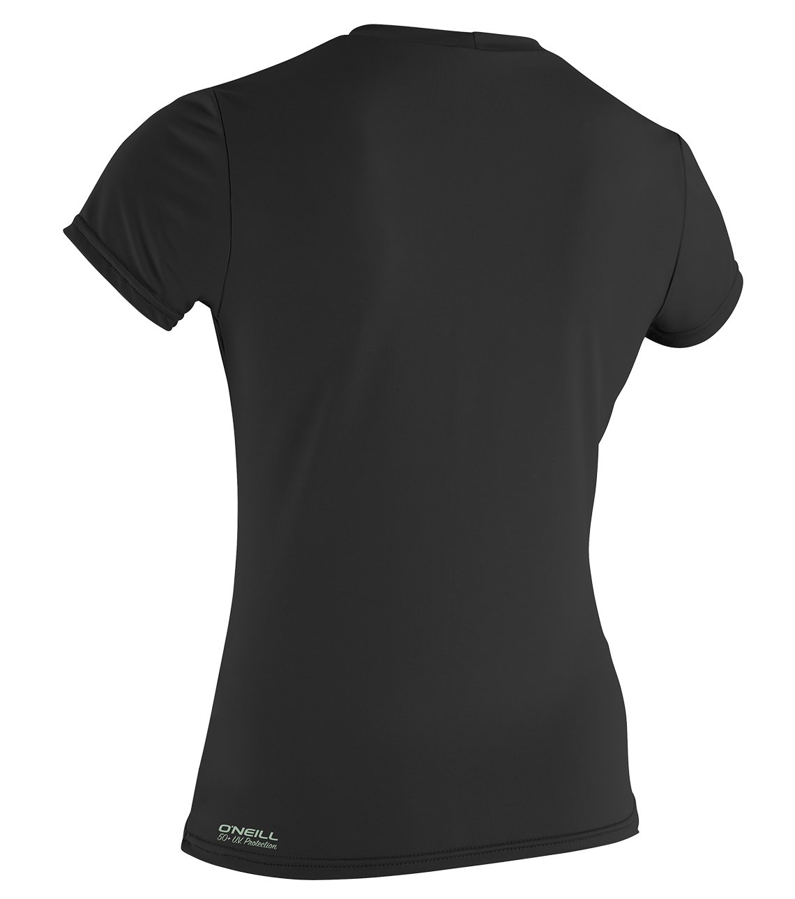 O'Neill Wetsuits Womens Basic Skins Upf 30 + Short Sleeve Sun Shirt, Black, X-Large