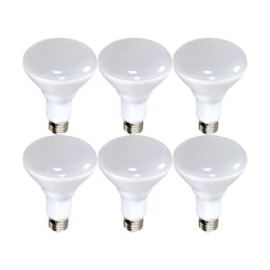 satco s9635 11.5br40/led/3000k/940l/120v (6 led light bulbs)