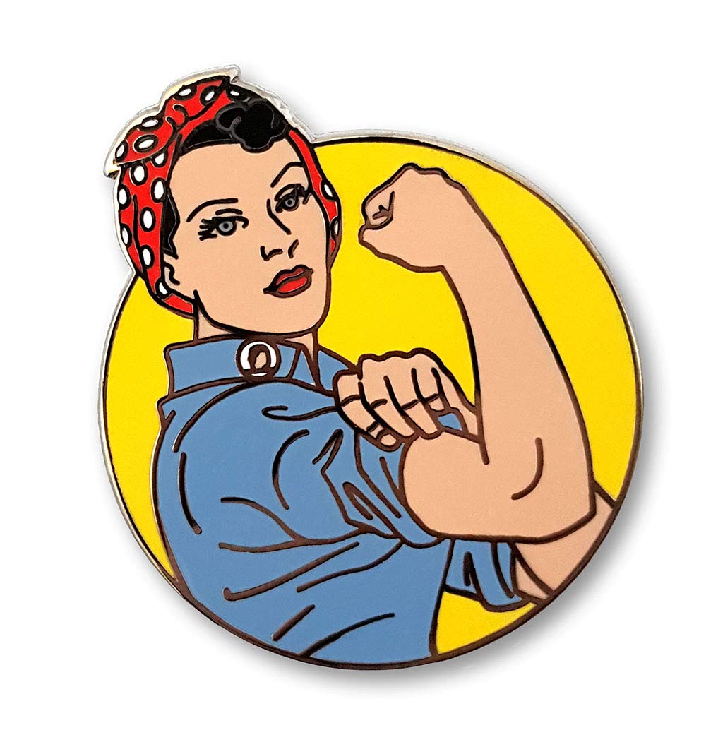 Pinsanity Rosie the Riveter Enamel Lapel Pin