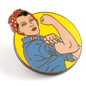 Pinsanity Rosie the Riveter Enamel Lapel Pin