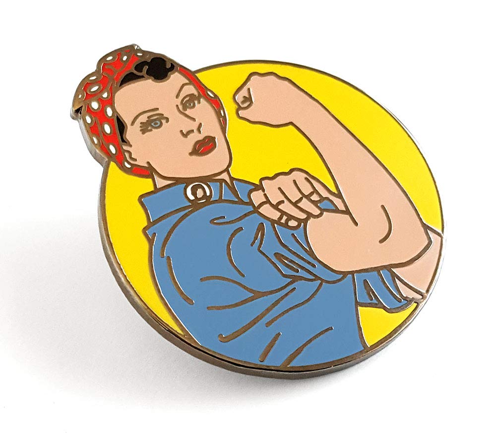 Pinsanity Rosie the Riveter Enamel Lapel Pin