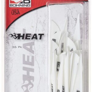 Bohning 101036WH25 Heat Vane, 2.5 White, 36pk