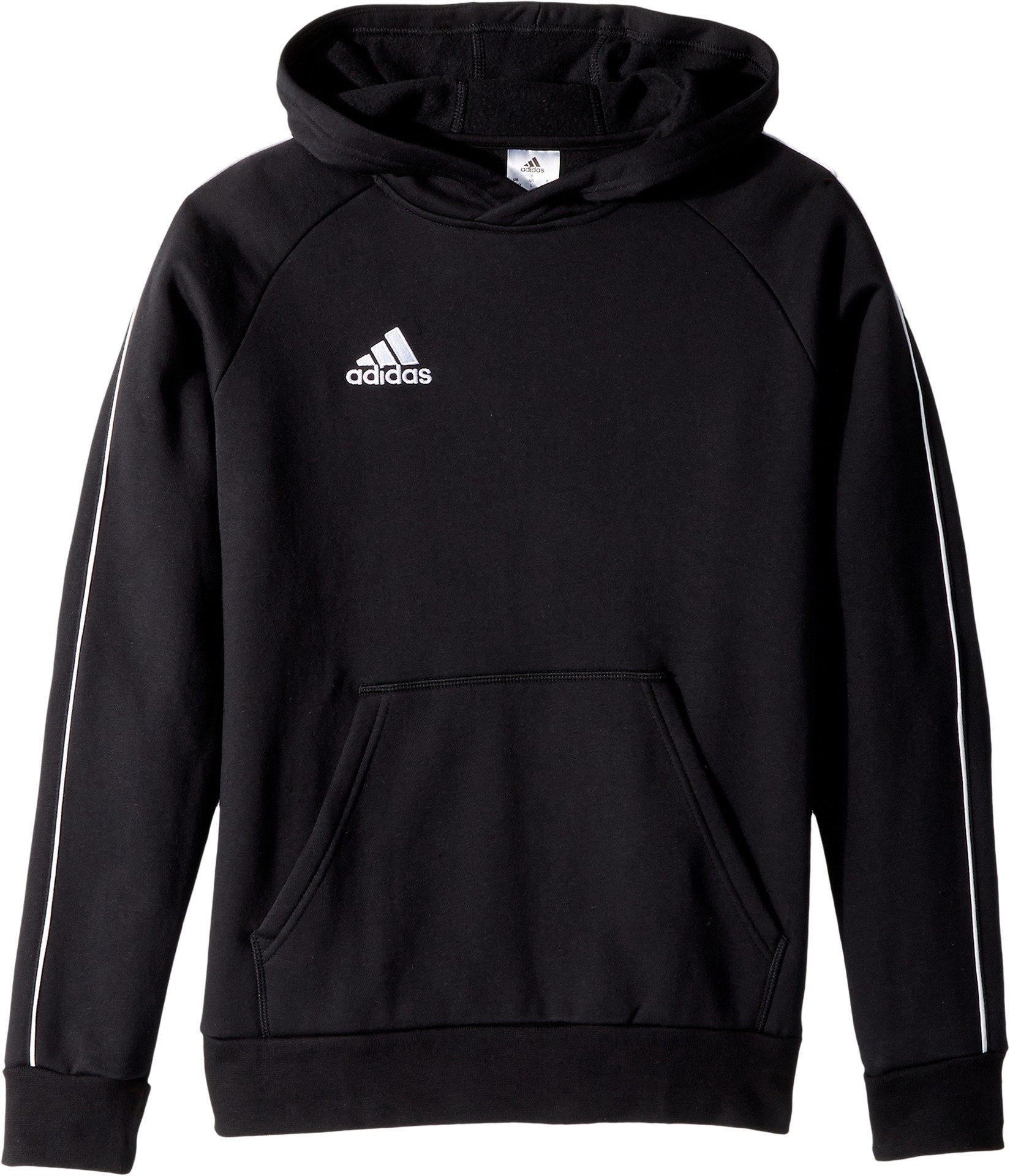 adidas Core 18 Soccer Hoodie, Black/White, 2XS